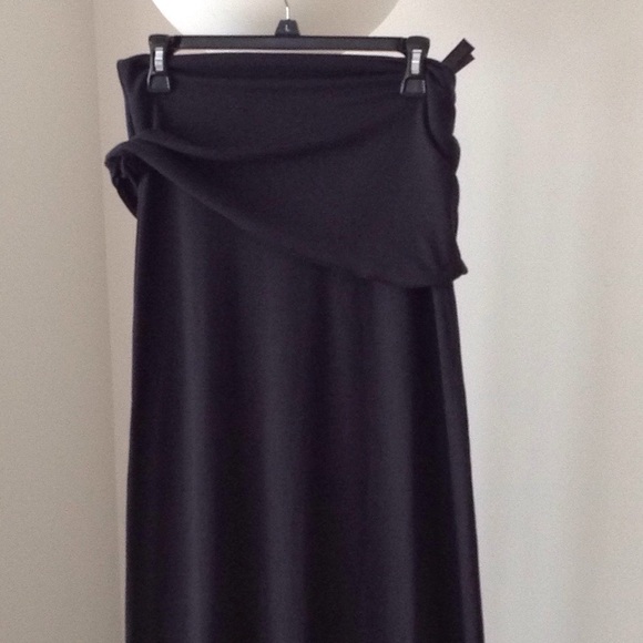 🔴 SKIMS - Black Onyx Cloud Fold Over Long Skirt - Picture 3 of 7